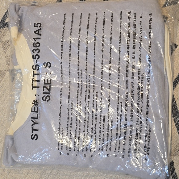 Zenana Boutique SET Blue Grey  and Cream Long Sleeve Skort Small Terry Cloth - Picture 12 of 13